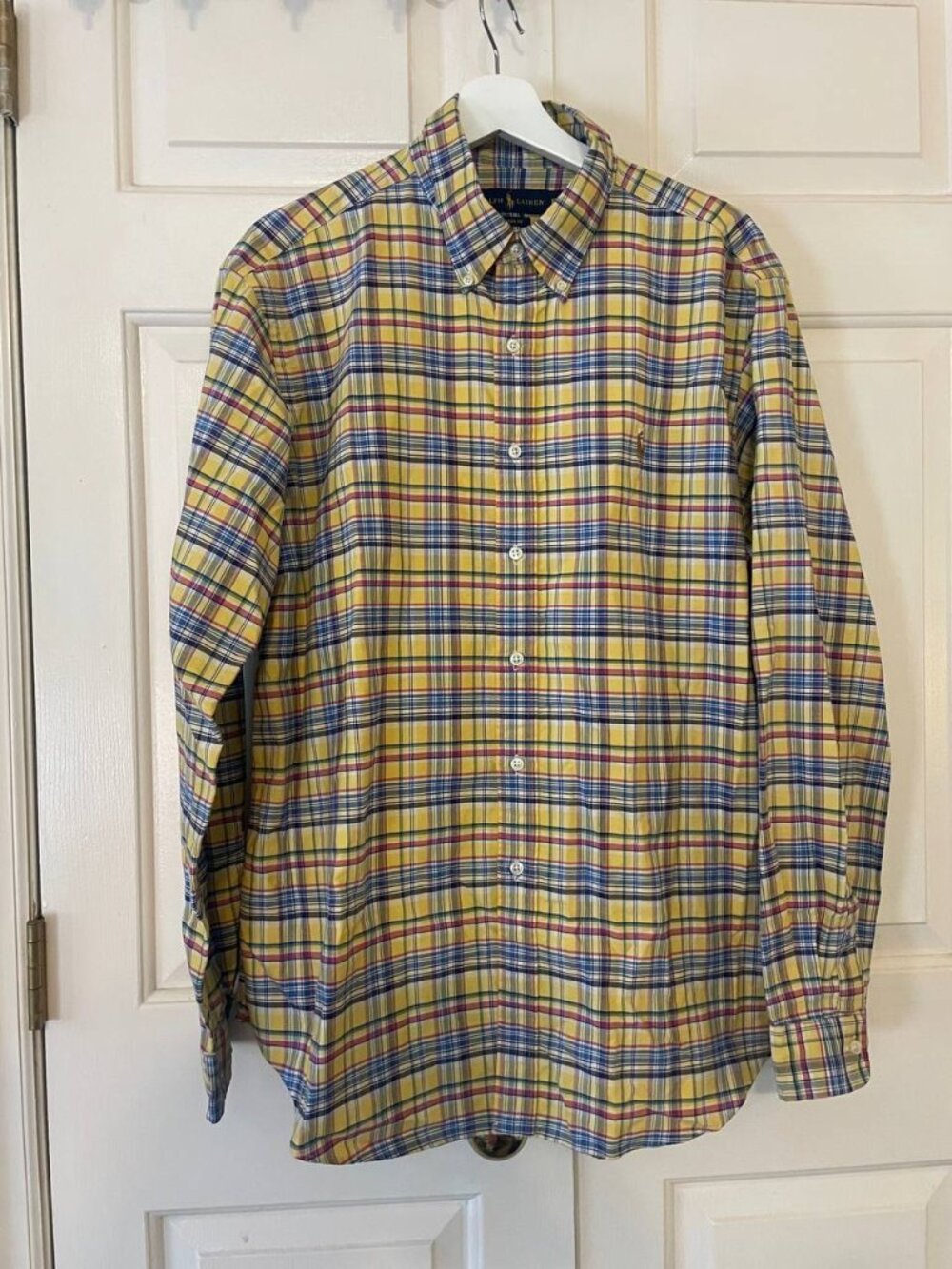 Ralph Lauren Men's XL Classic Fit Plaid Button-Down Shirt | Preppy Old Money
